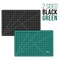 12" x 18" Self-Healing Cutting Mat 5-Ply (2 Pack) - Double-Sided Green/Black Craft Mat, Non-Slip Cutting Mats for Crafts, Sewing, Quilting, Scrapbooking
